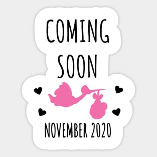 Coming Soon November 2020 Sticker